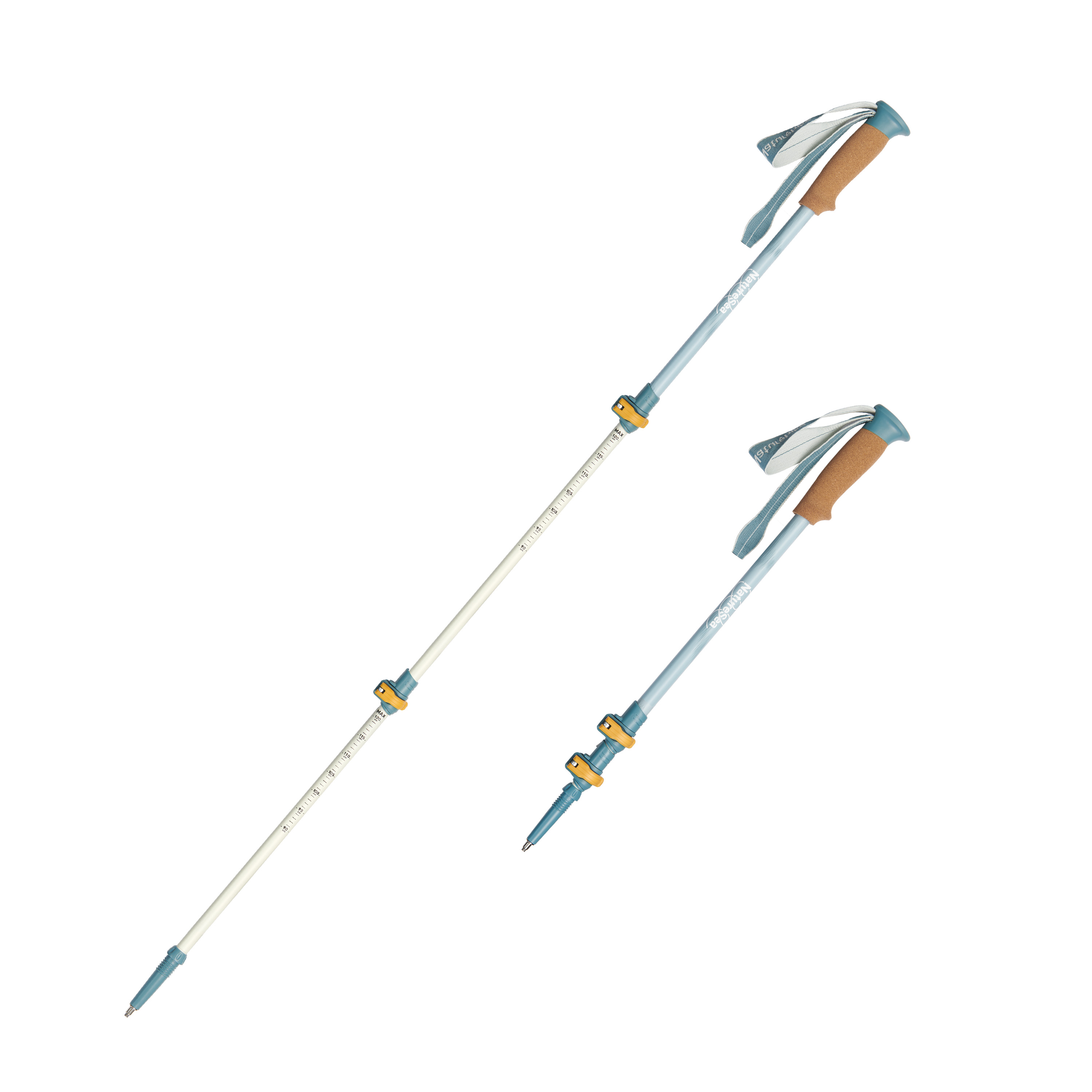 Naturehike NatureSea teleskopická treková hůl 214 g - světle modrá